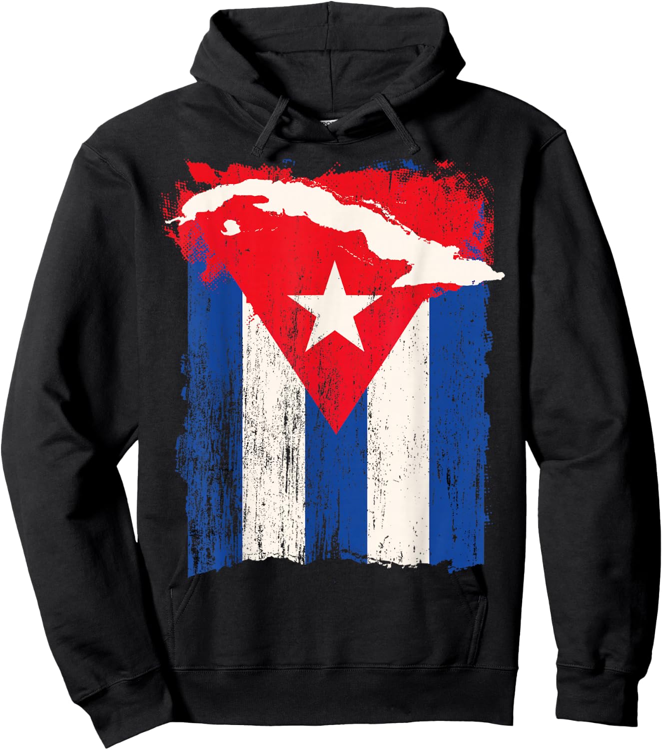 Cuba Flag Shirt Cuban Hispanic Heritage Month Revolution Day Hoodie - Hoodie | Black