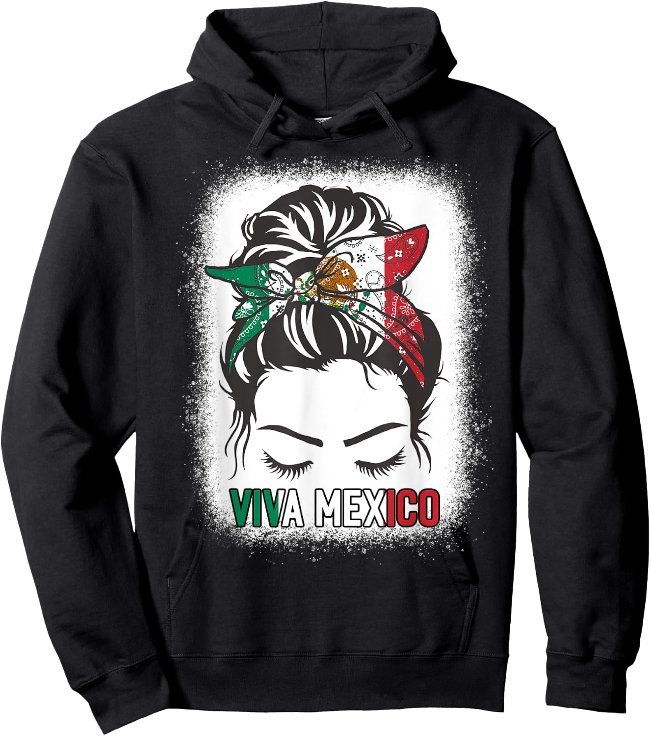 Mexico Independence Day Viva Mexican Flag Pride Hispanic Men Hoodie - Hoodie | Black