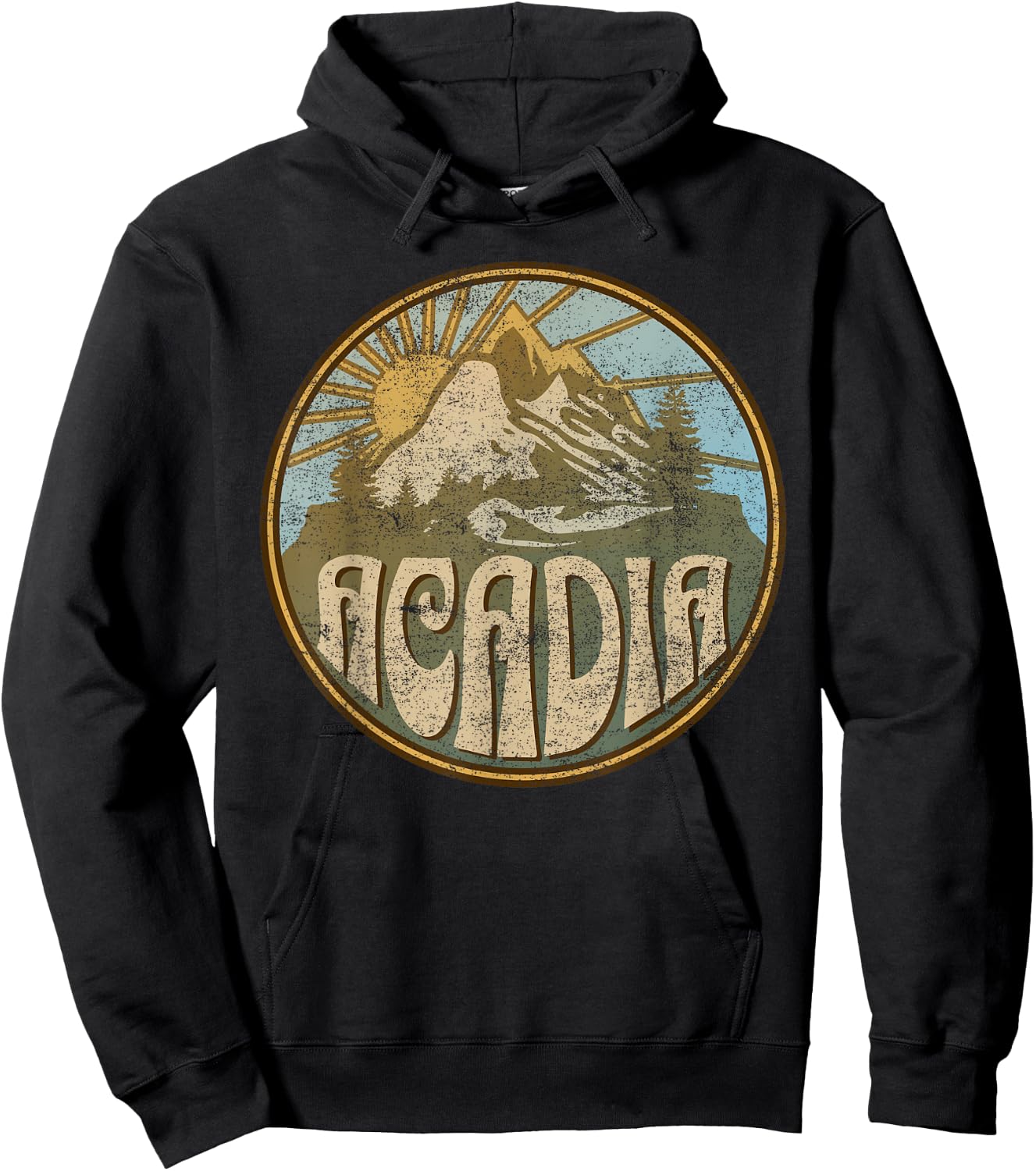 Acadia National Park Maine Nature Mountains Hiking Outdoors Hoodie - Hoodie | Black