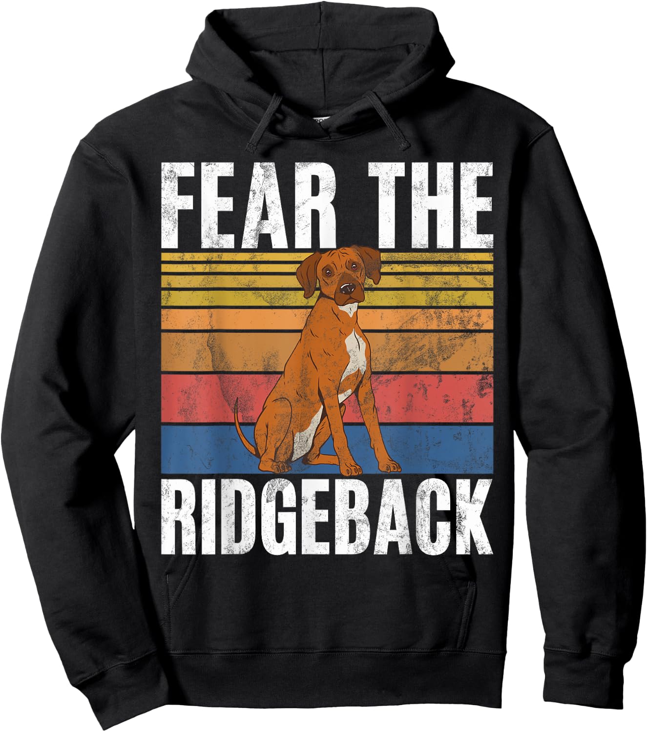 Fear the Ridgeback Rhodesian Ridgeback Hoodie - Hoodie | Black
