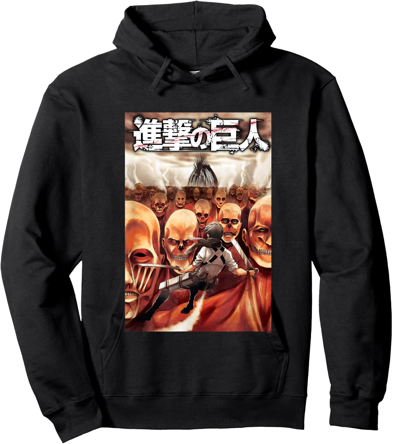 Attack on Titan Manga Mikasa Volume 31 Cover AOT Manga Hoodie - Hoodie | Black