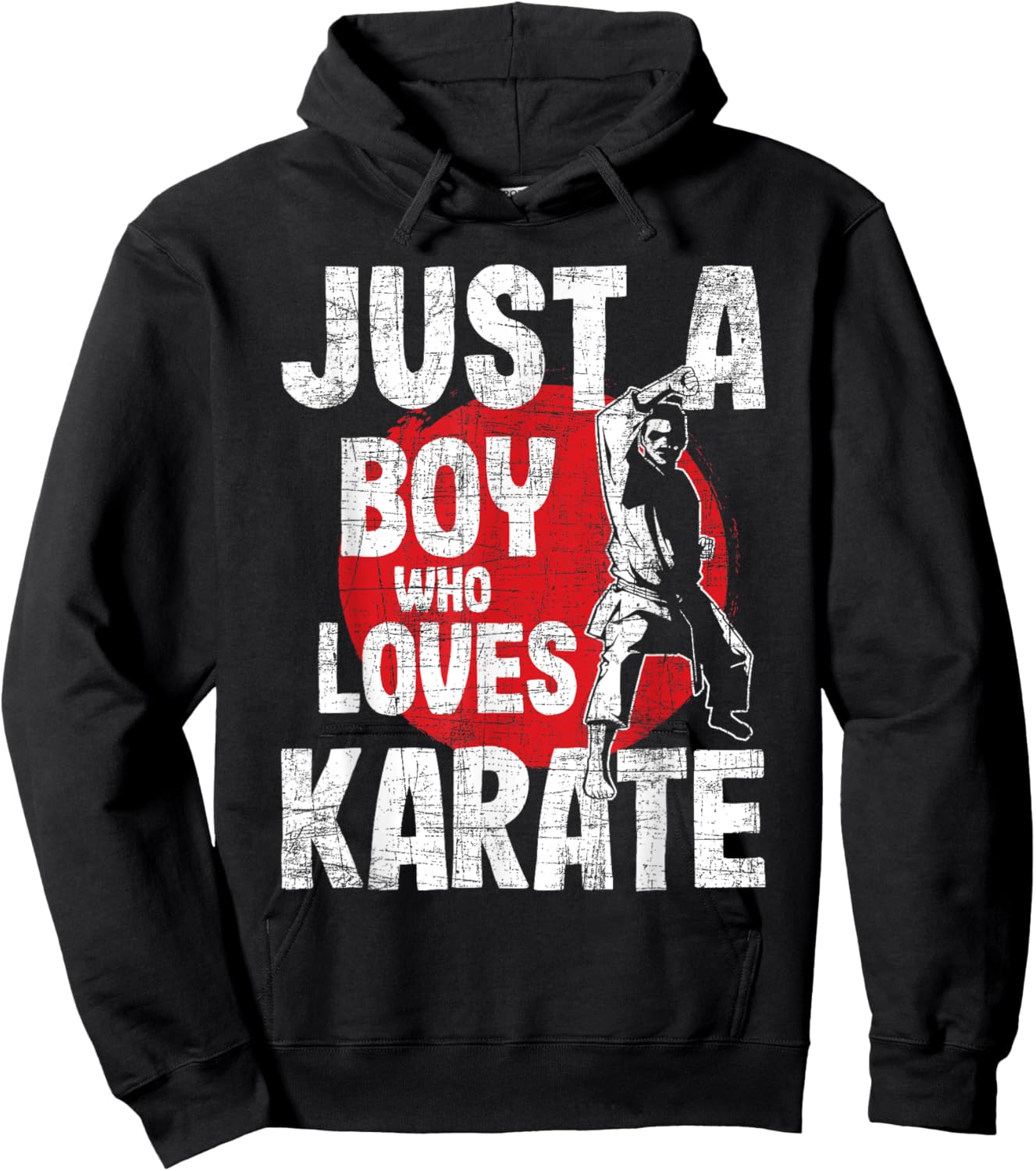 Just A Boy Who Loves Karate - Martial Arts Coach Karateka Hoodie - Hoodie | Black