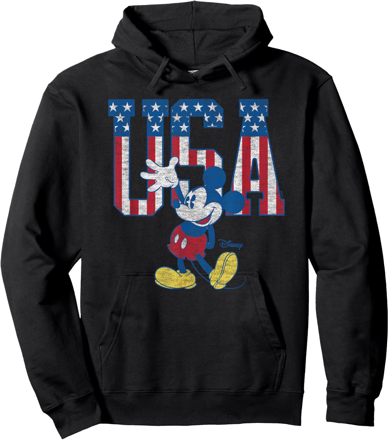 Disney - Mickey USA Banner Hoodie - Hoodie | Black