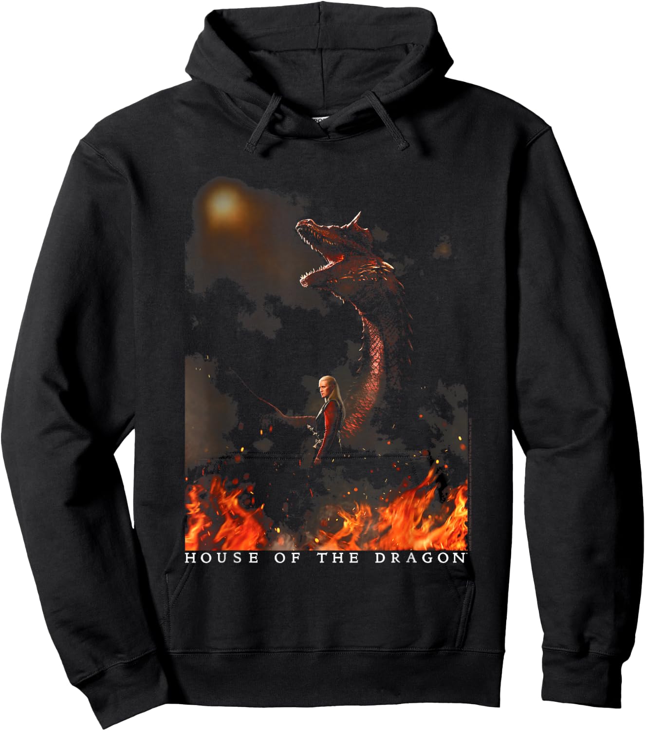 House of The Dragon Daemon with Dragon Hoodie - Hoodie | Black