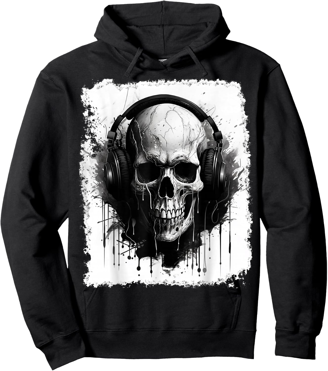 Skeleton Music Hoodie - Hoodie | Black