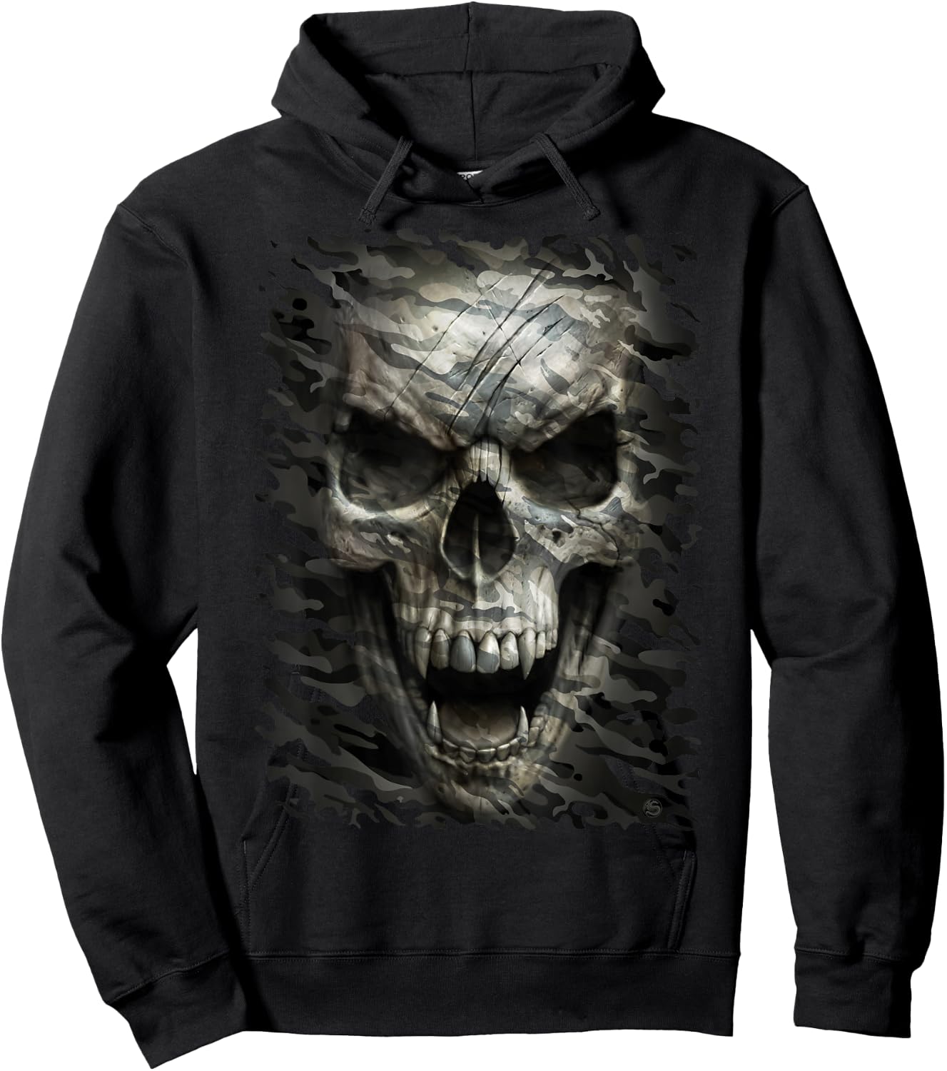 Spiral Original - Camo Reaper - Gothic Reaper Hoodie - Hoodie | Black