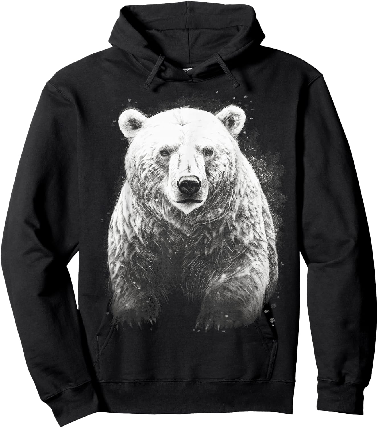 Polar Bear wild animals art animal animal Polar Bear Hoodie - Hoodie | Black