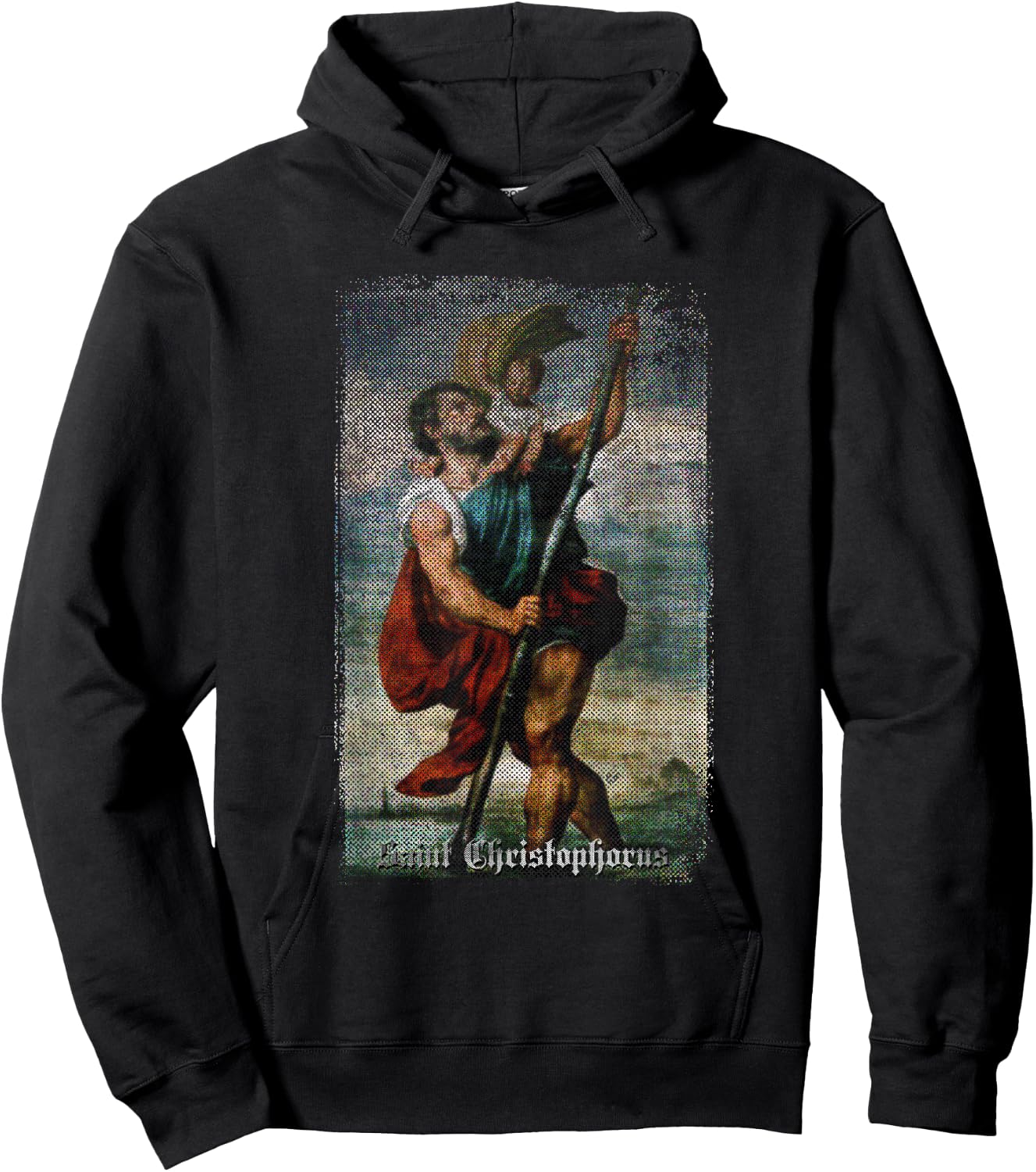 St Christopher - Patron Saint of Drivers Hoodie - Hoodie | Black