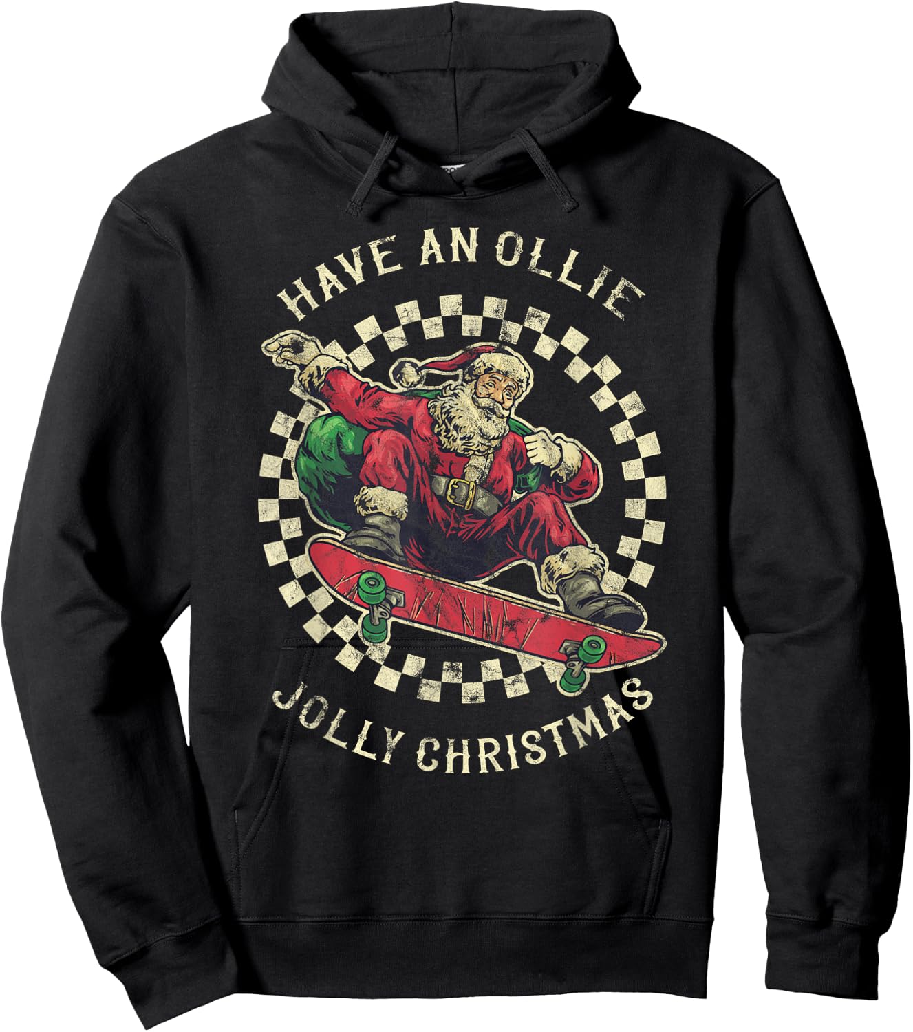 Have An Ollie Jolly Christmas Santa Claus Hoodie - Hoodie | Black