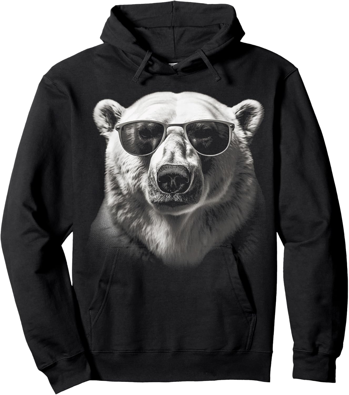 Polar Bear sunglasses wild animal art animal Polar Bear Hoodie - Hoodie | Black