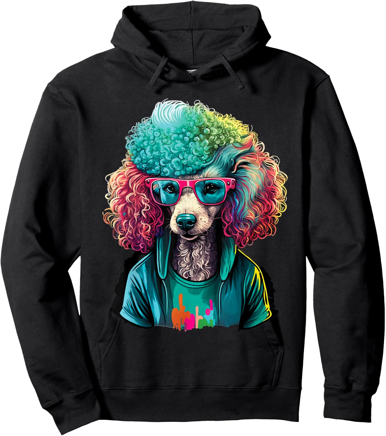 Tie Dye Poodle - Dog Owner Puppy Lover Pet Breeder Men Women Kids Hoodie - Hoodie | Black