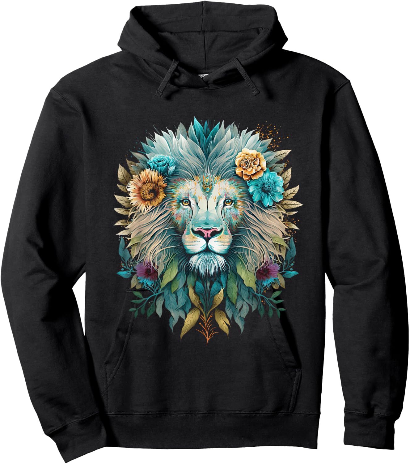 Lion colorful lions From Africa Day of the Dead Hoodie - Hoodie | Black