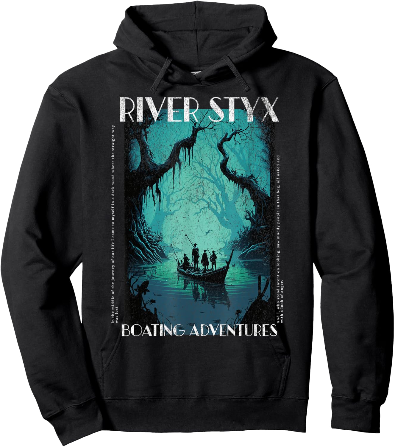 River Styx, Boating Adventures Cool Literature Reading Cute Hoodie - Hoodie | Black