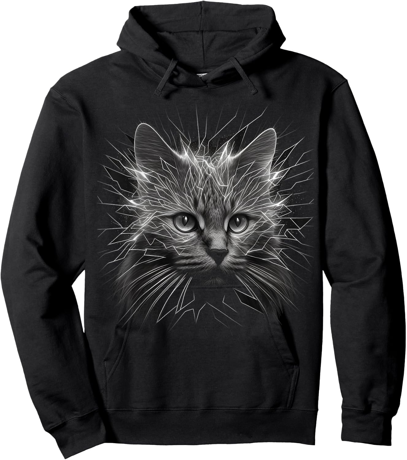 Cat, animal lovers, animal cat Hoodie - Hoodie | Black