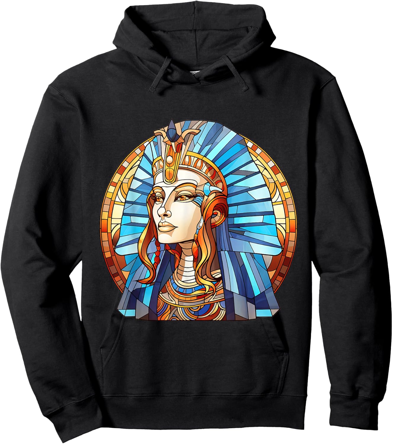 Hatshepsut Stained Glass Hoodie - Hoodie | Black