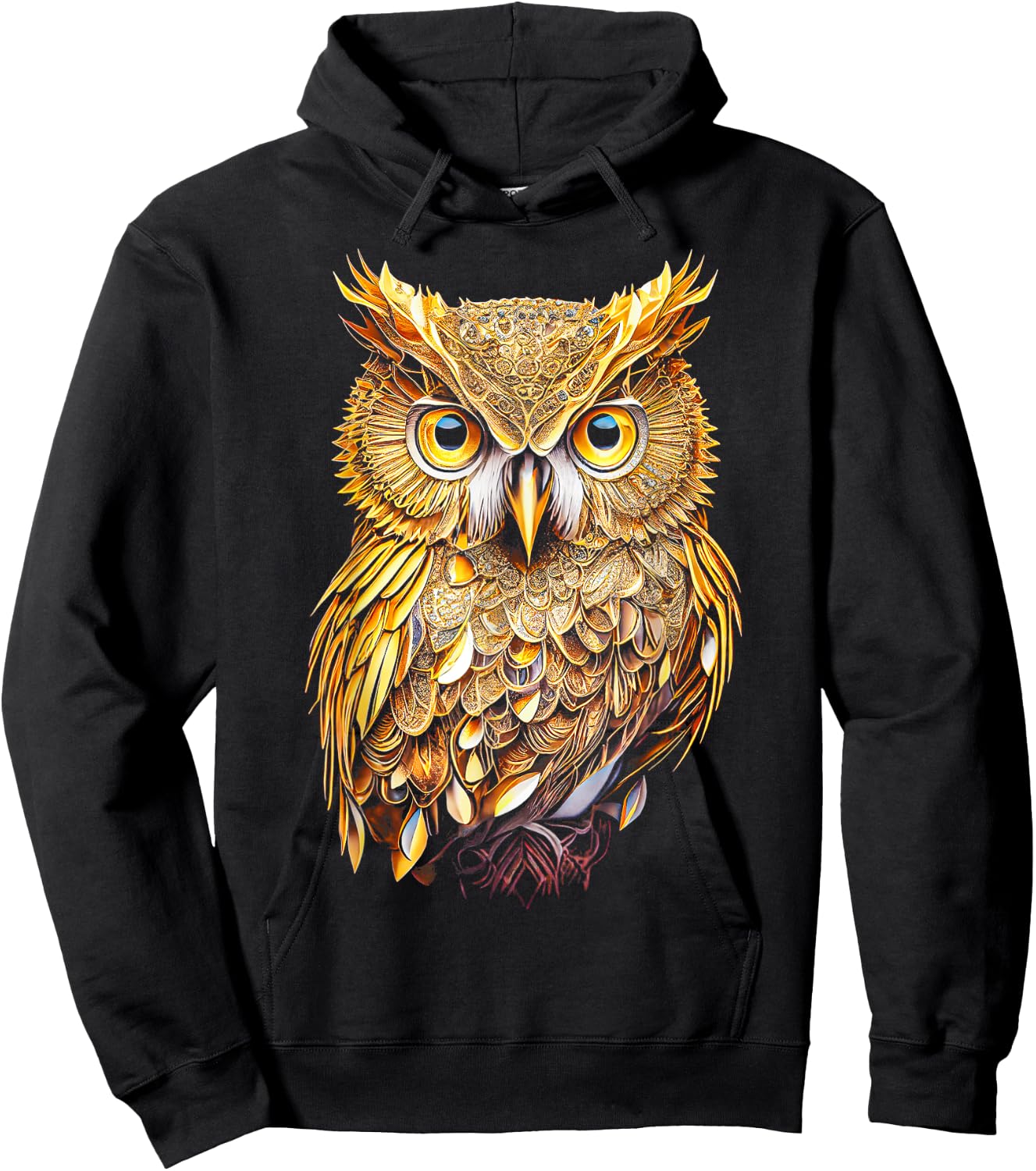 Owl Colourful Bird Art Owl Graphic Animal Owls Owl Hoodie - Hoodie | Black