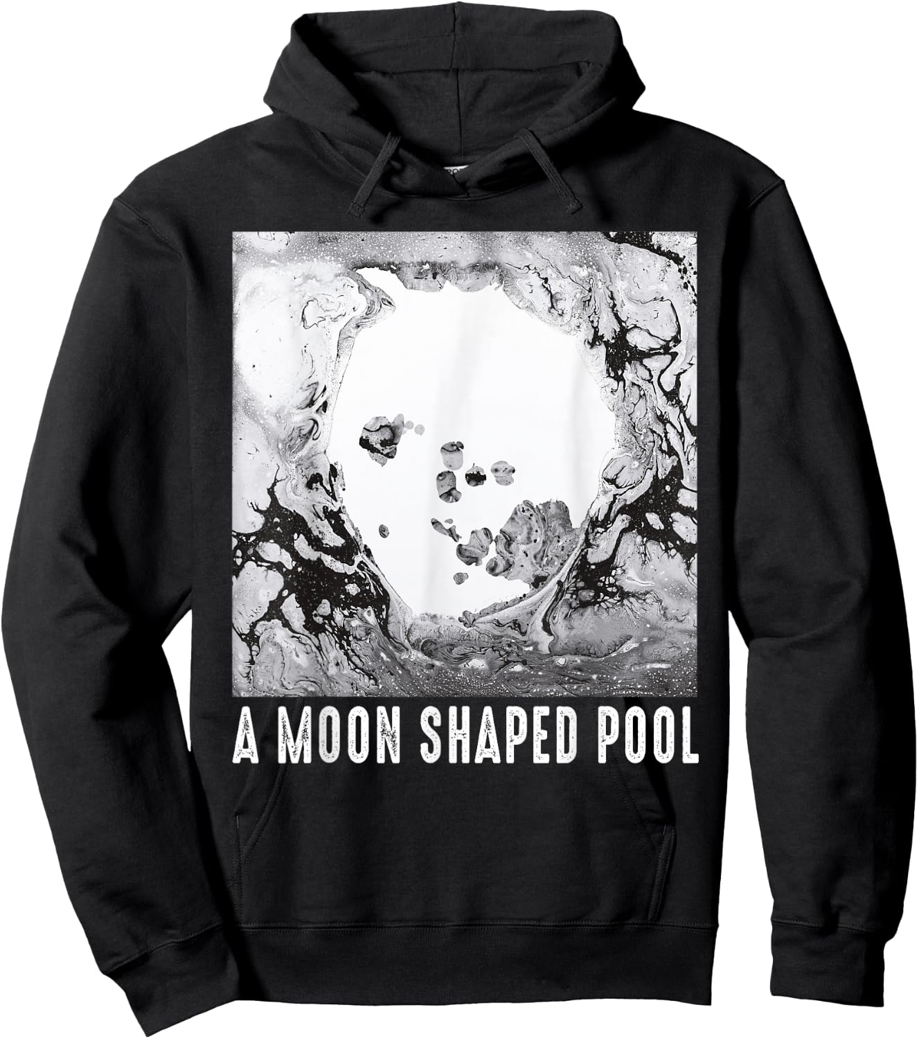 Vintage Radio Music 80s 90s Shaped Pool Outfits Moons Music Hoodie - Hoodie | Black