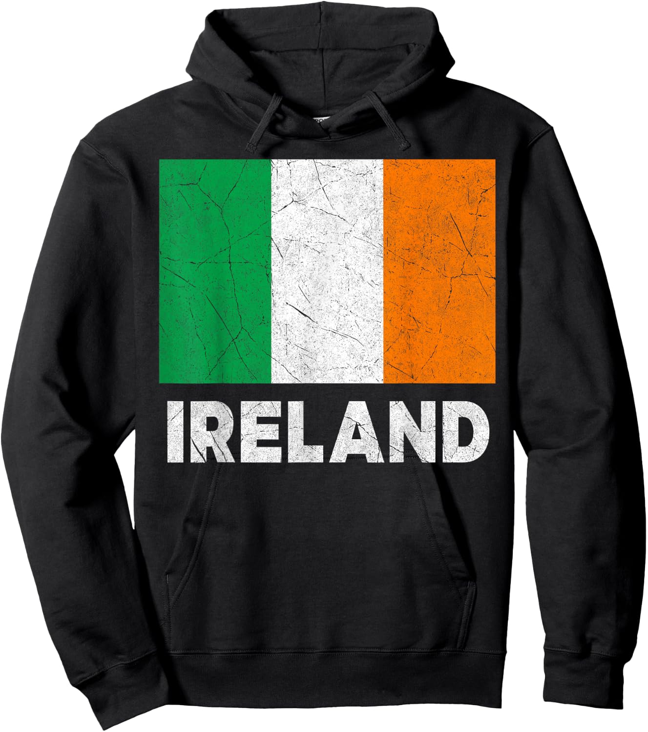 Irish Flag Ireland Women Boys Girls Kids Birthday Hoodie - Hoodie | Black