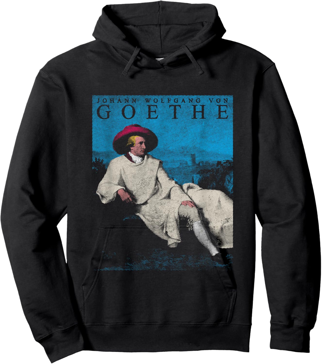 Johann Wolfang Von Goethe Poetic Writer Poet Pop Art Hoodie - Hoodie | Black