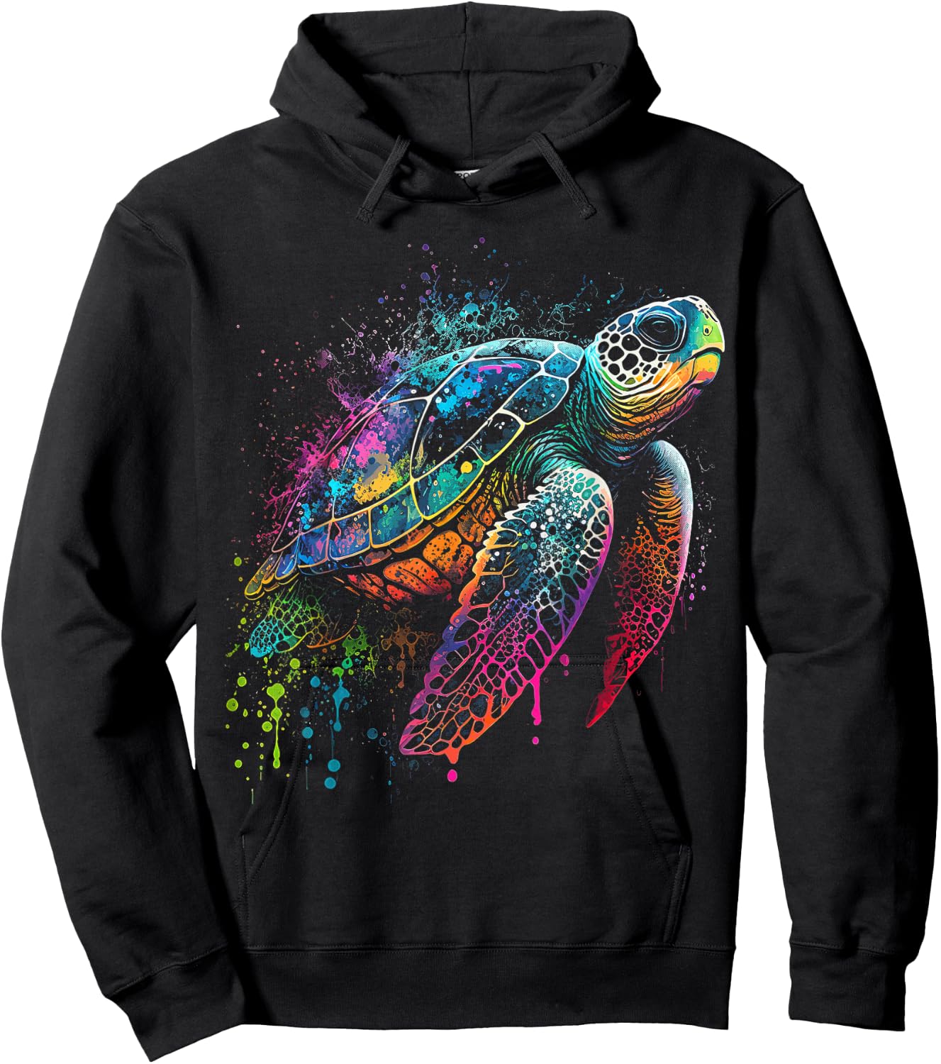 Sea Turtle Beach Lover Ocean Animal Graphic Novelty Hoodie - Hoodie | Black