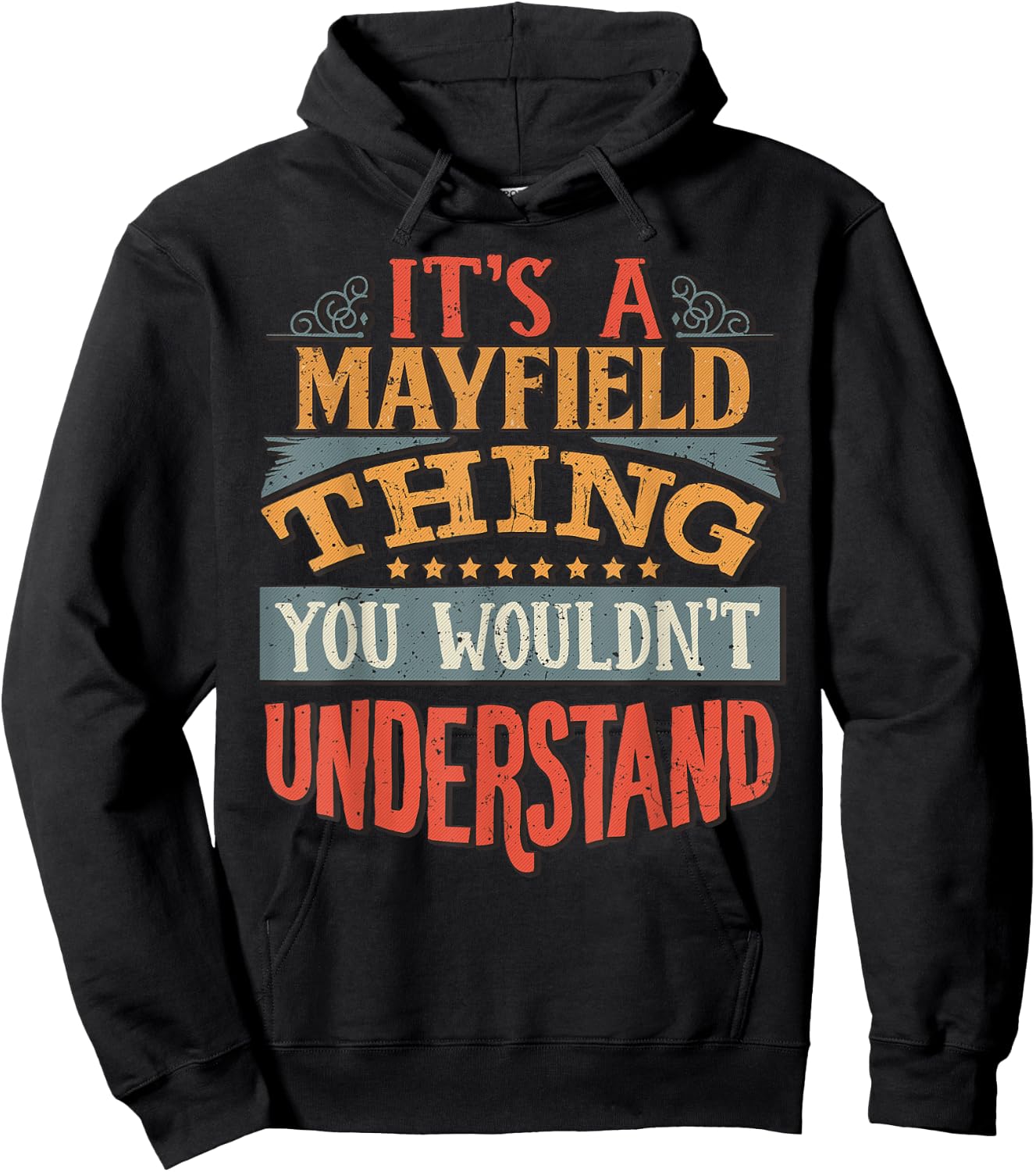 Mayfield Name Gifts By Vnz Men's -Adults -Kids Black Hoodie - Hoodie | Black