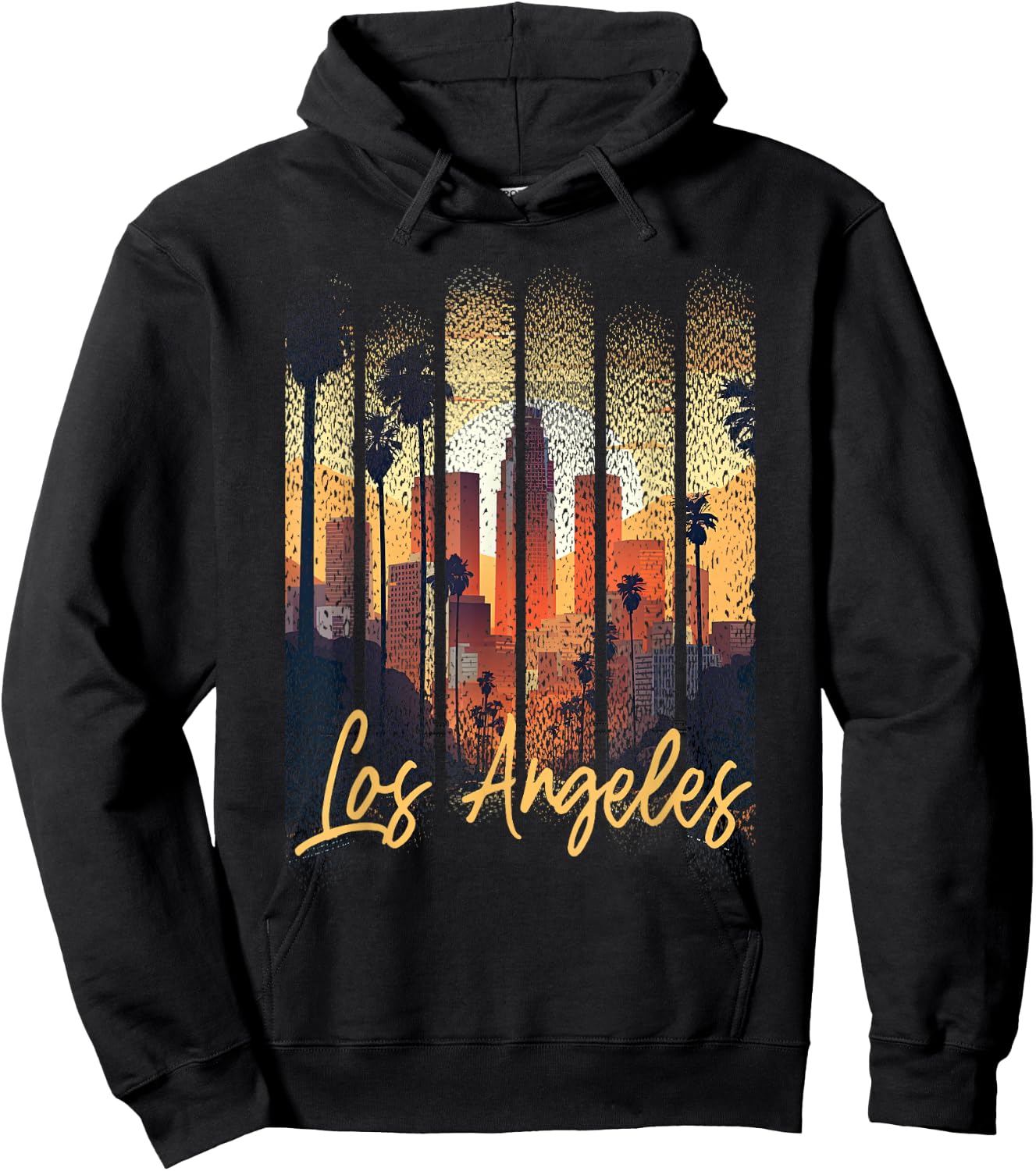 Los Angeles California City Downtown Skyline California L.A. Hoodie - Hoodie | Black