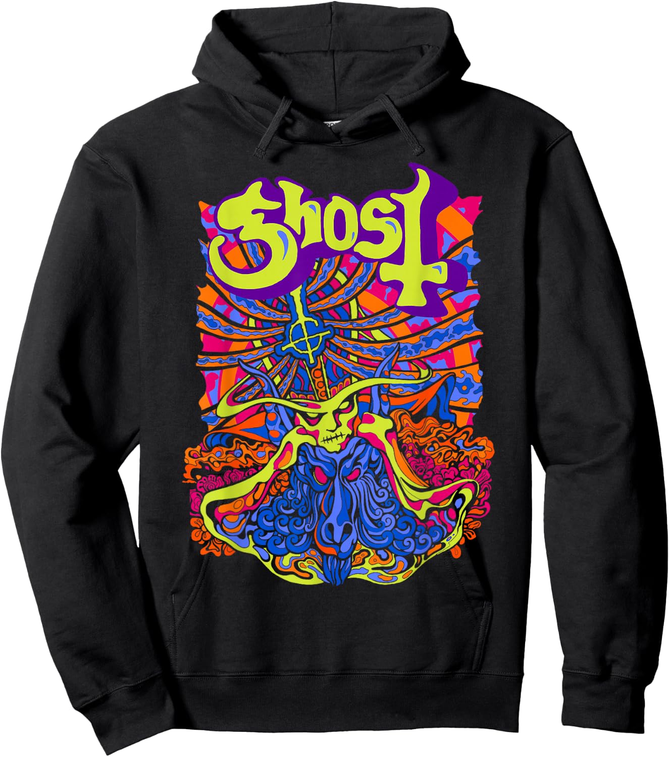 Ghost – Satanic Panic Bright Colors Hoodie - Hoodie | Black