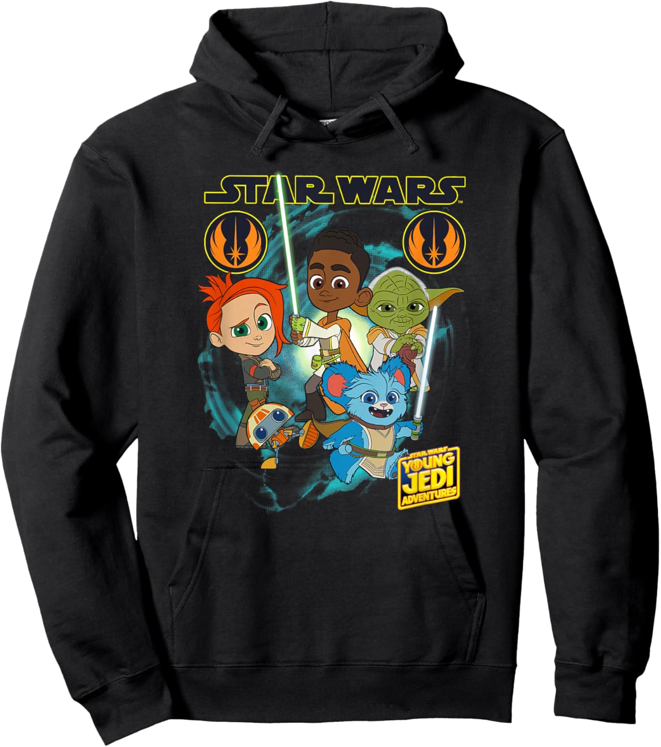 Star Wars: Young Jedi Adventures Hero Group Shot Hoodie - Hoodie | Black