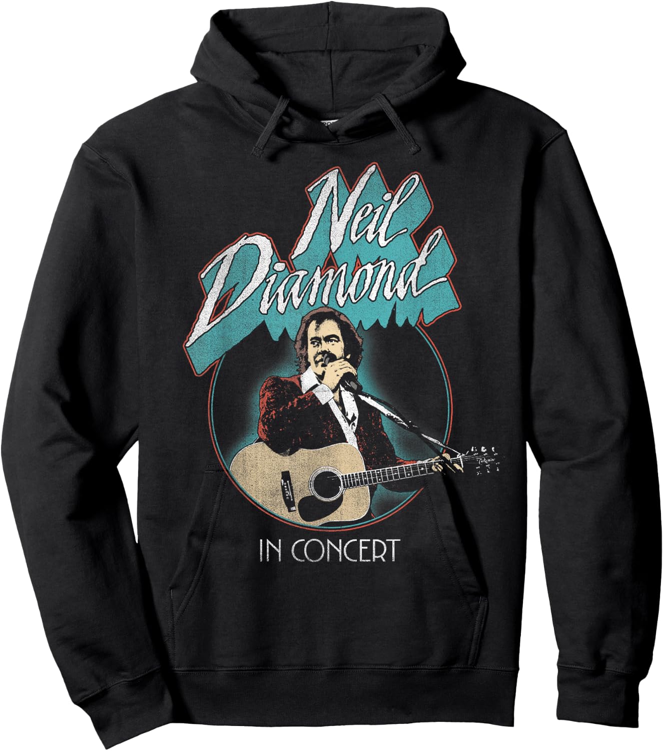 Official Neil Diamond In Concert Hoodie - Hoodie | Black