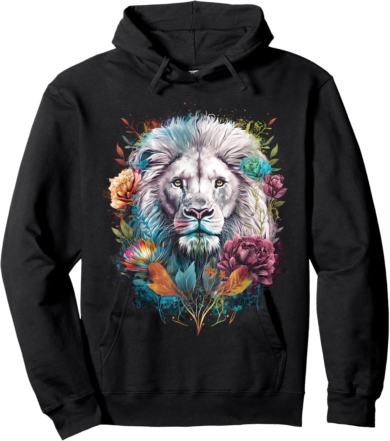 Lion colorful lions From Africa Day of the Dead Hoodie - Hoodie | Black
