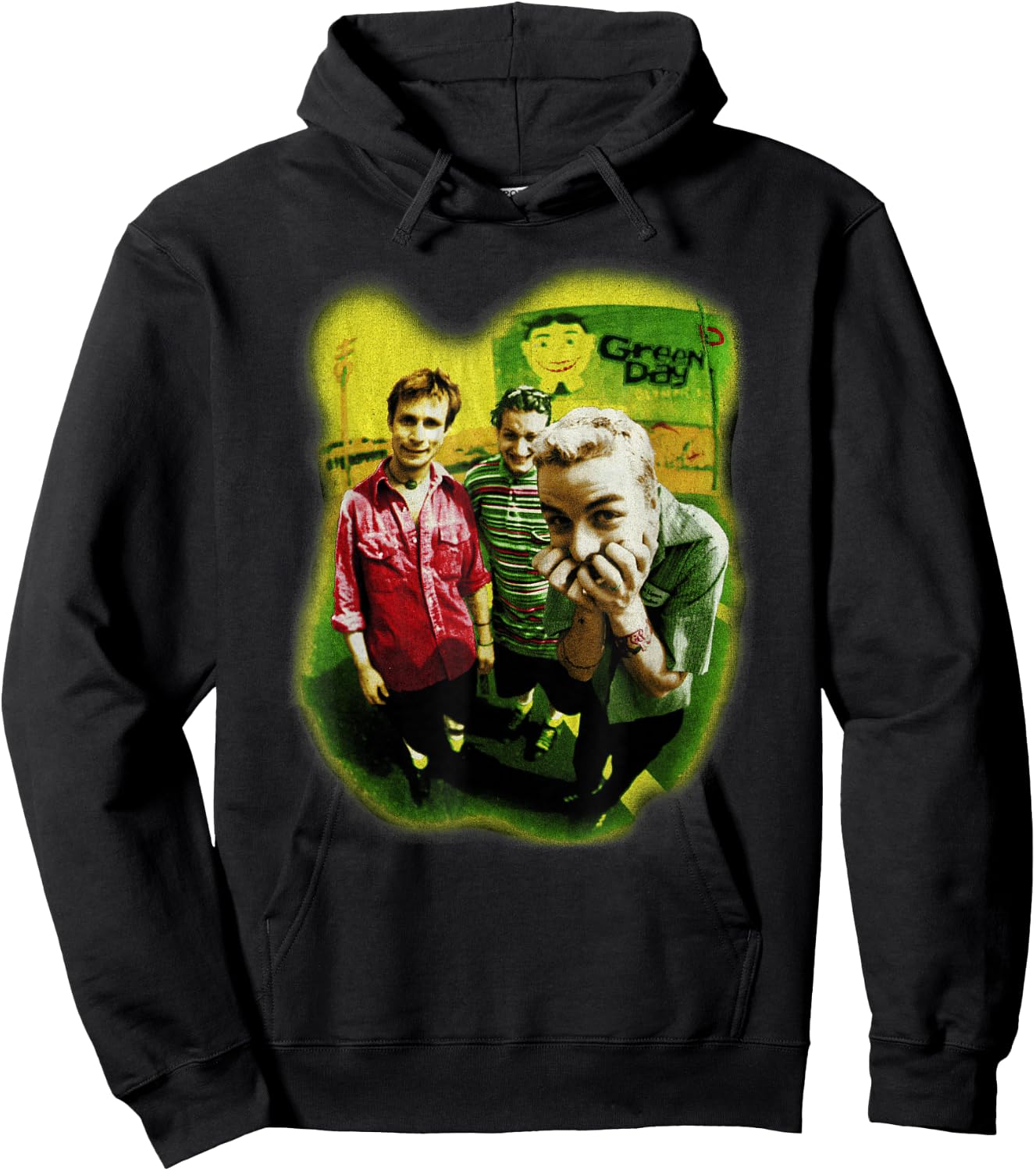 Green Day Neon Photo Hoodie - Hoodie | Black