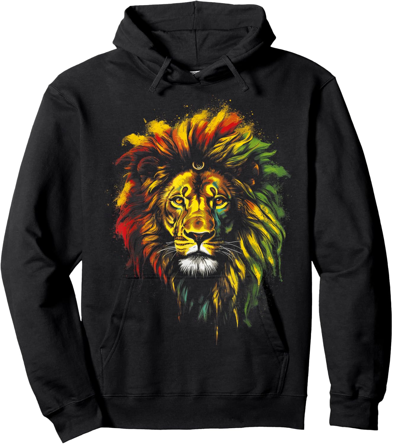 Jamaica Lion Dread locks Hoodie - Hoodie | Black