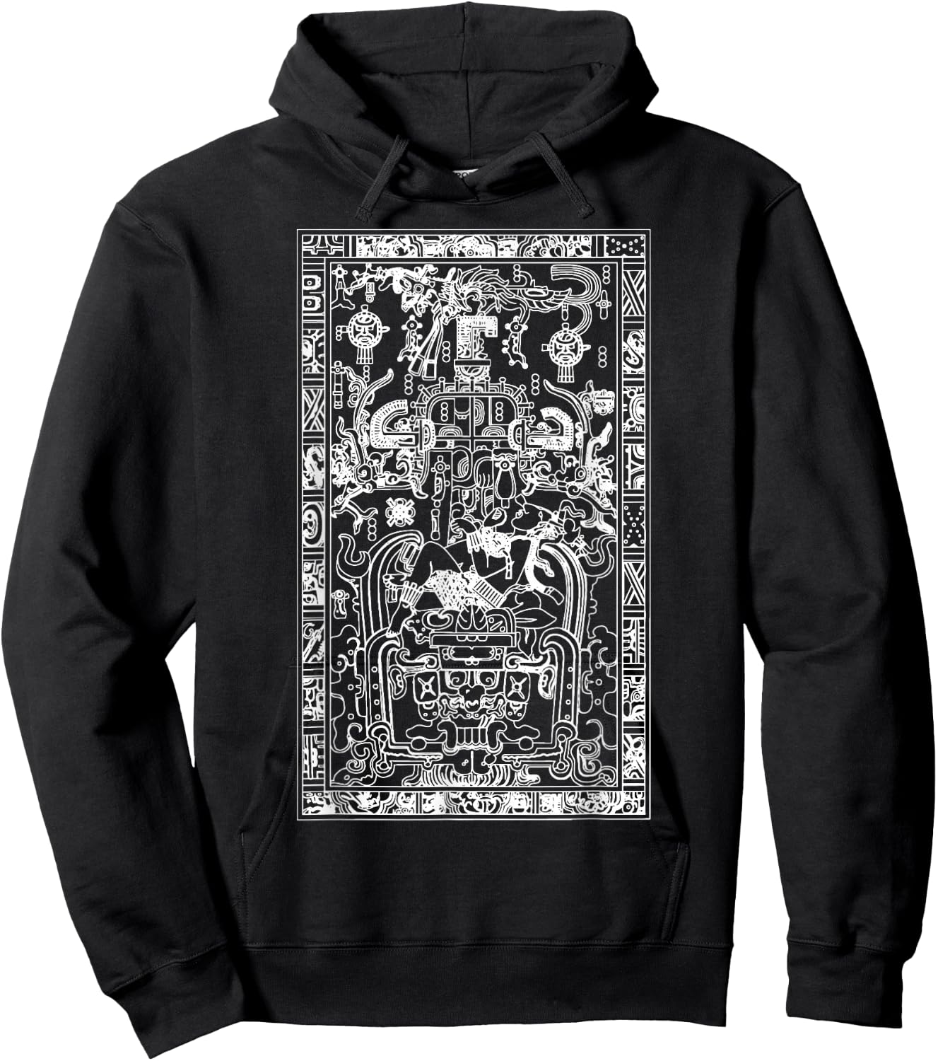 Palenque King Pakal Ancient Mayan Astronaut Time Traveler Hoodie - Hoodie | Black