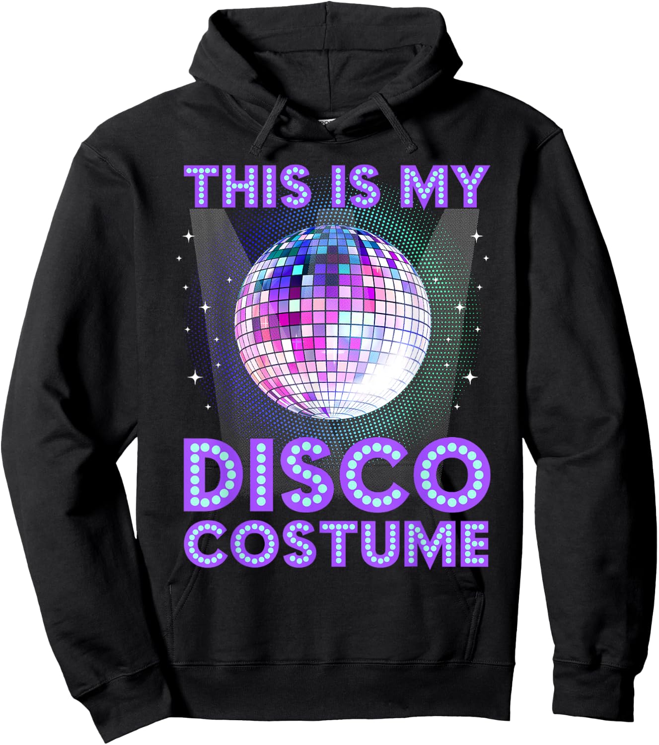 80s Disco Art Women 70s Ball Costume Disco Dance Hoodie - Hoodie | Black