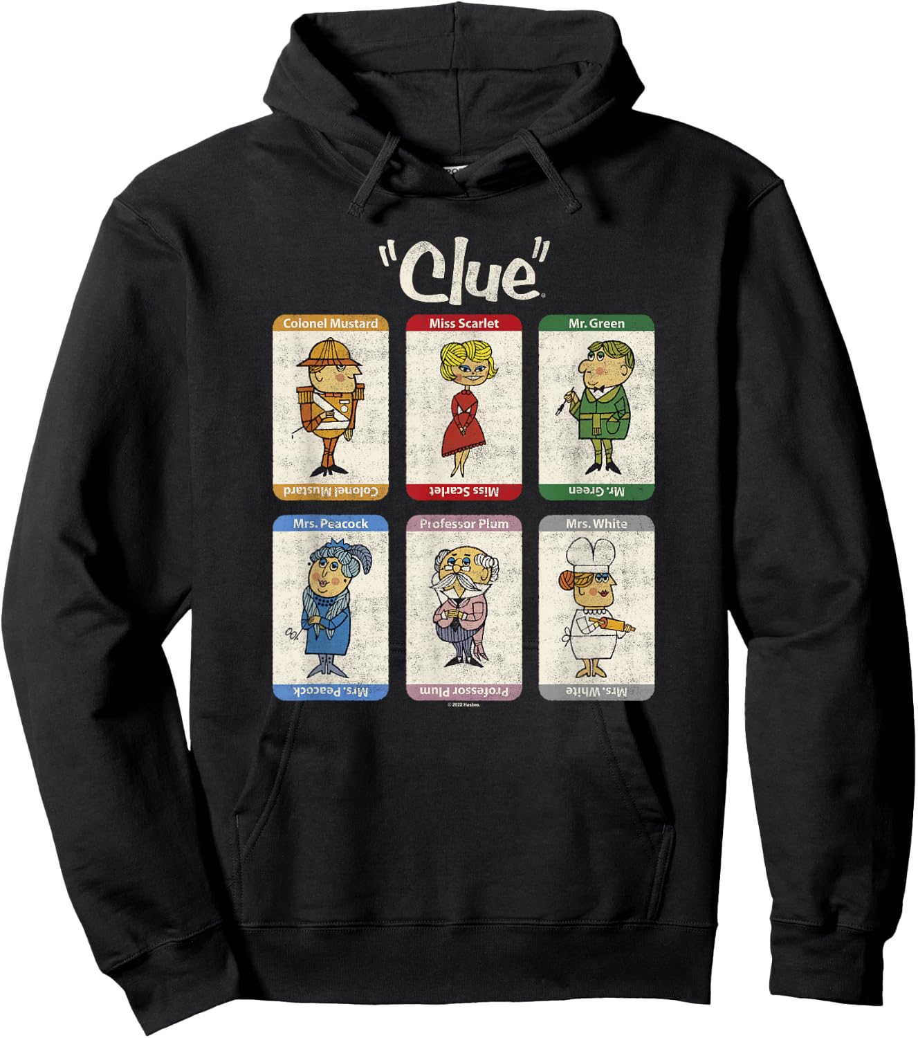 Clue Retro Character Box Up Hoodie - Hoodie | Black