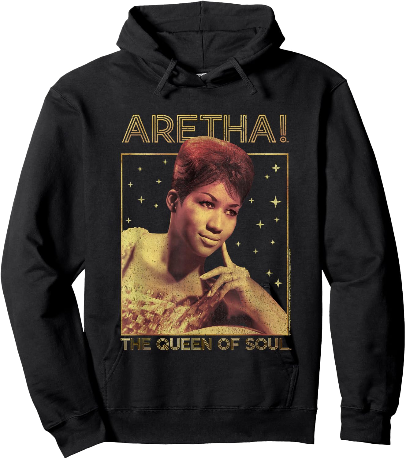 Aretha Franklin Portrait of a Queen Hoodie - Hoodie | Black