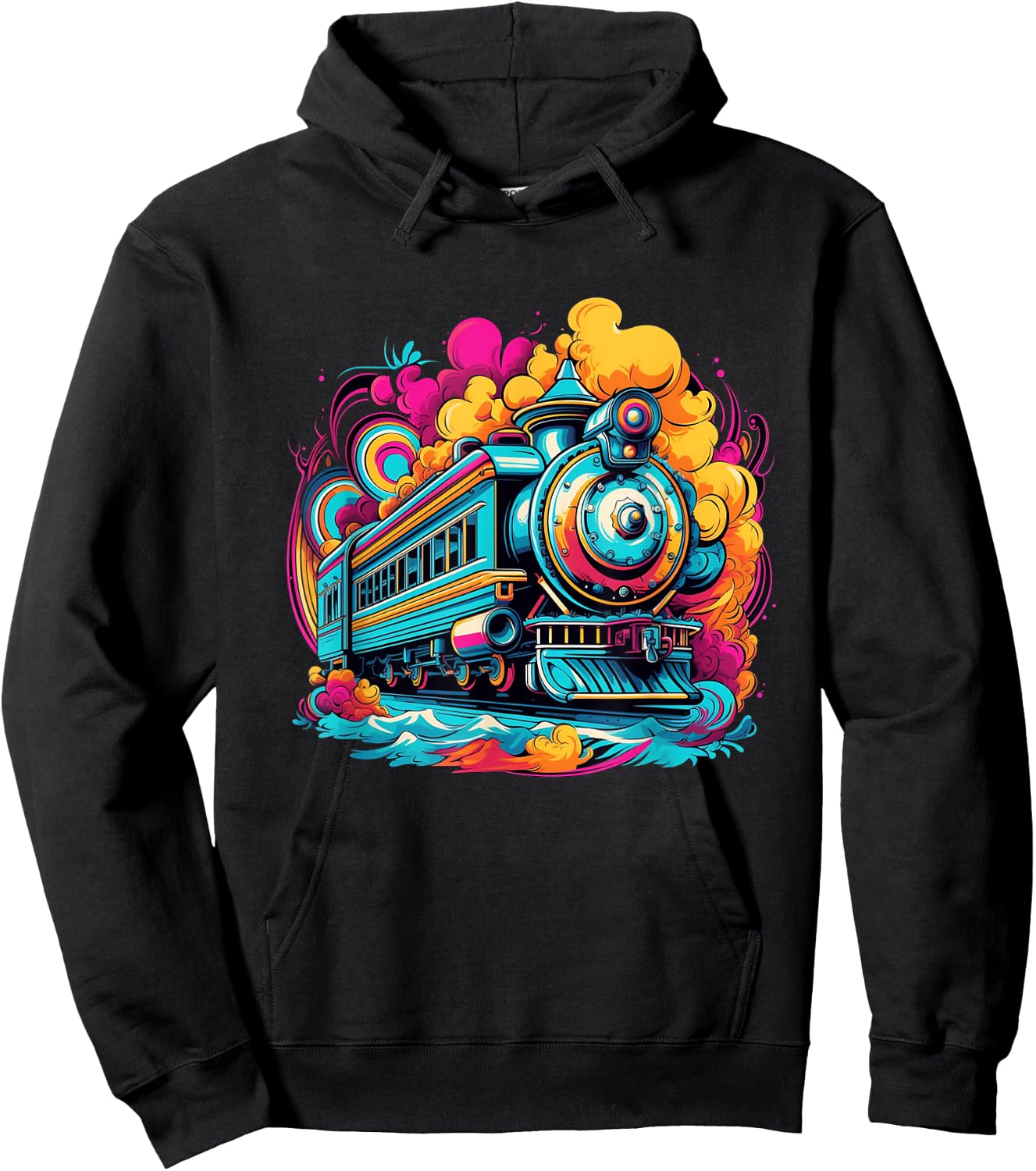 Train Locomotive & Model Railroad Trains Hoodie - Hoodie | Black