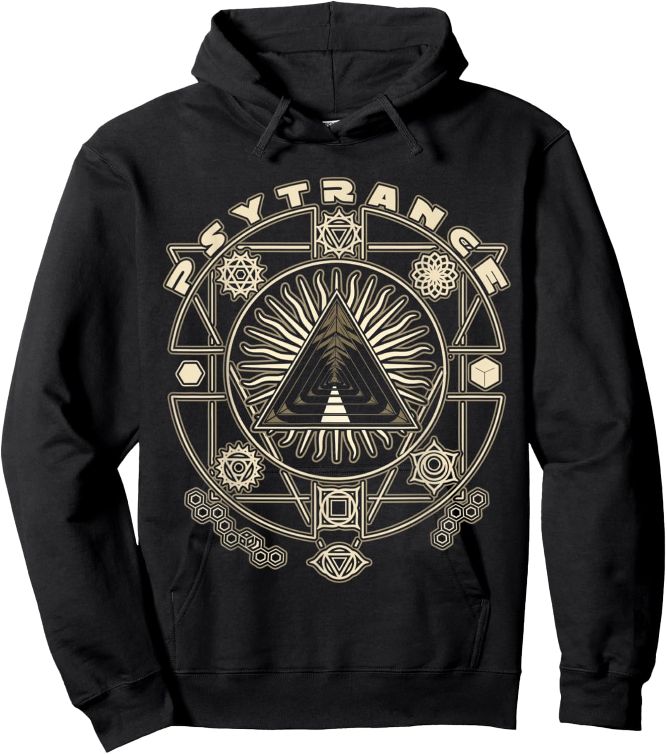 Psytrance Goa Psy Techno Rave Raver Festival Hoodie - Hoodie | Black