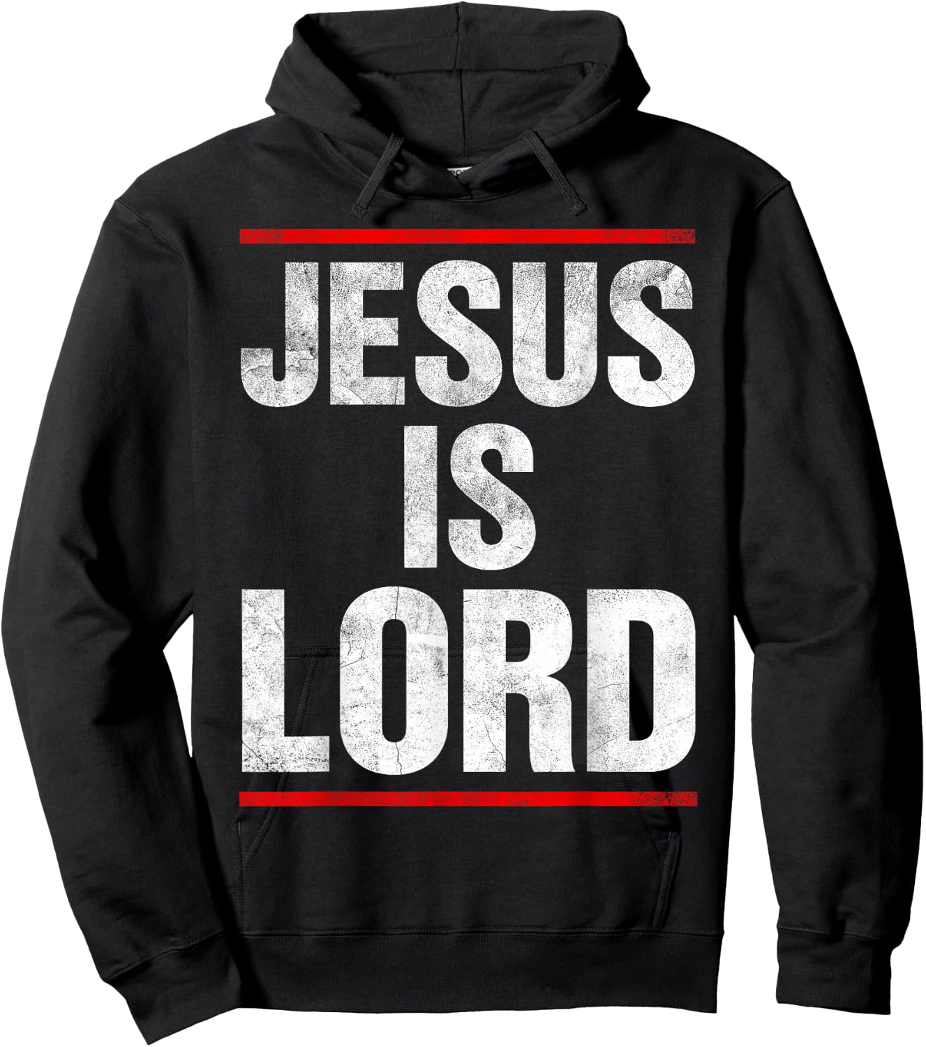 Jesus Is Lord Retro Vintage Hoodie - Hoodie | Black