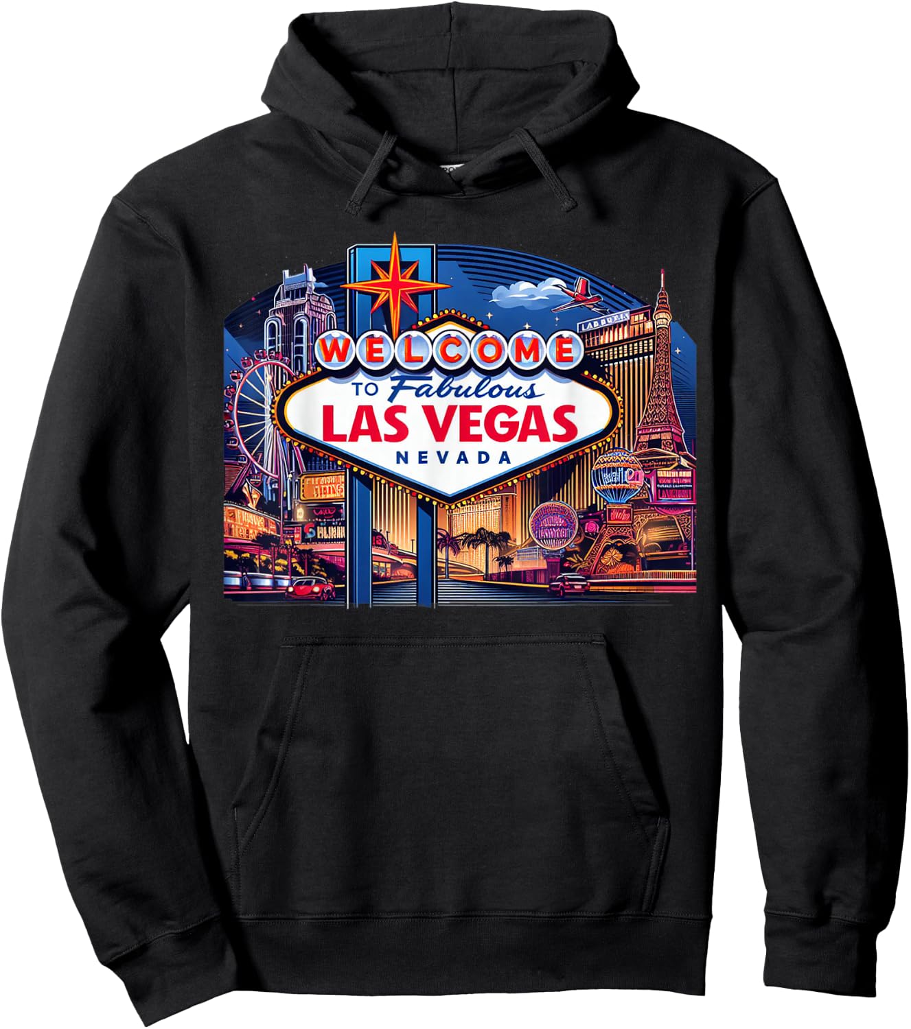 Love LAS VEGAS Baby Shirt for Holidays in Las Vegas Souvenir Hoodie - Hoodie | Black