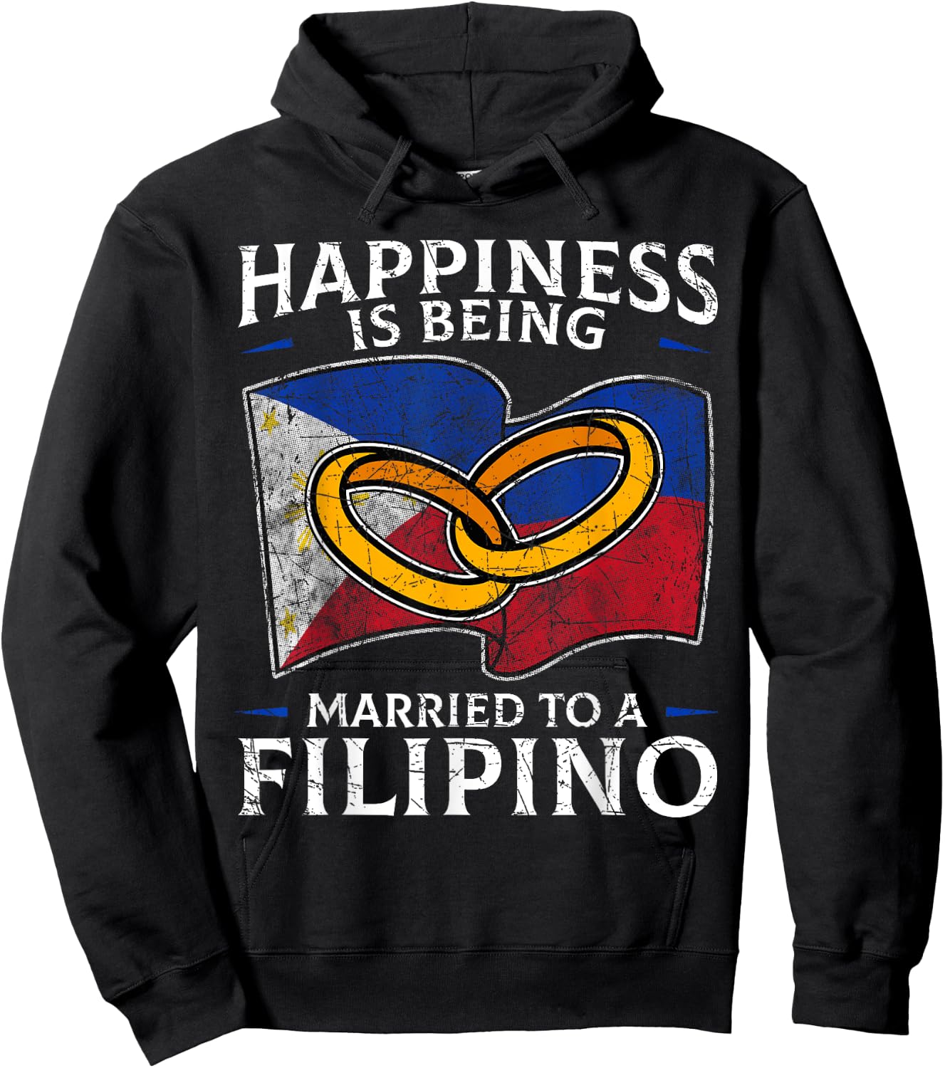 Philippine Marriage Filipino Heritage Culture Wedded Married Hoodie - Hoodie | Black