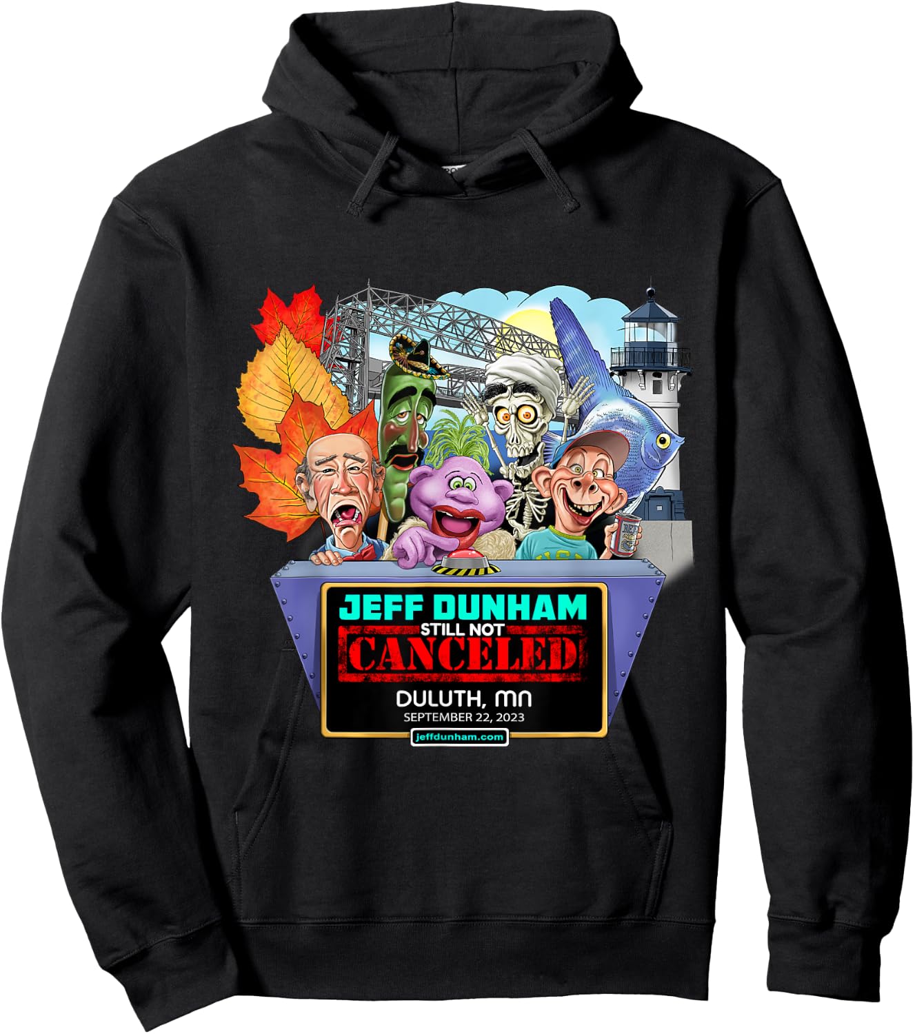 Jeff Dunham Duluth, MN (2023) Hoodie - Hoodie | Black