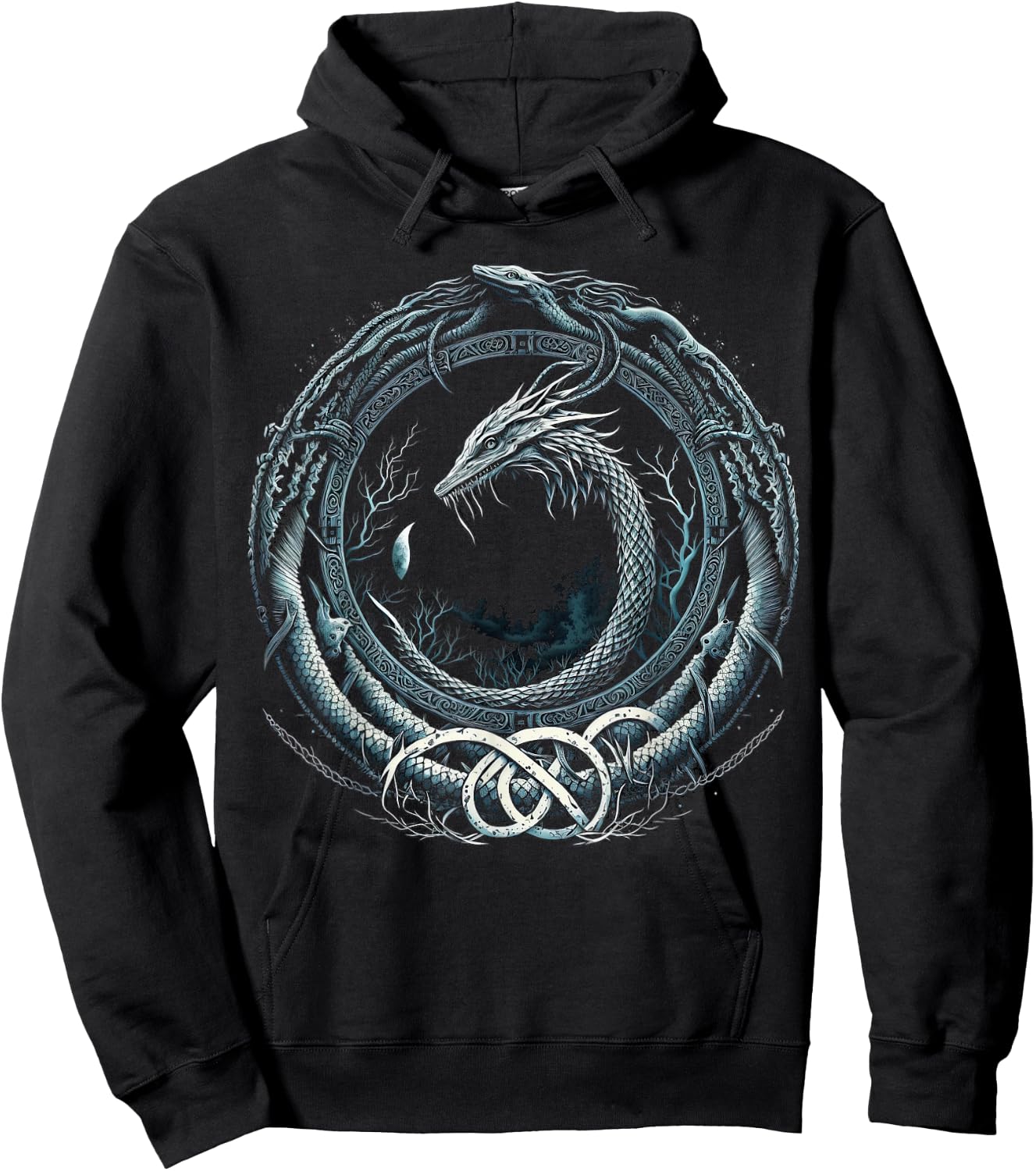 Ouroboros Northman Valhalla Norse Mythology Hoodie - Hoodie | Black