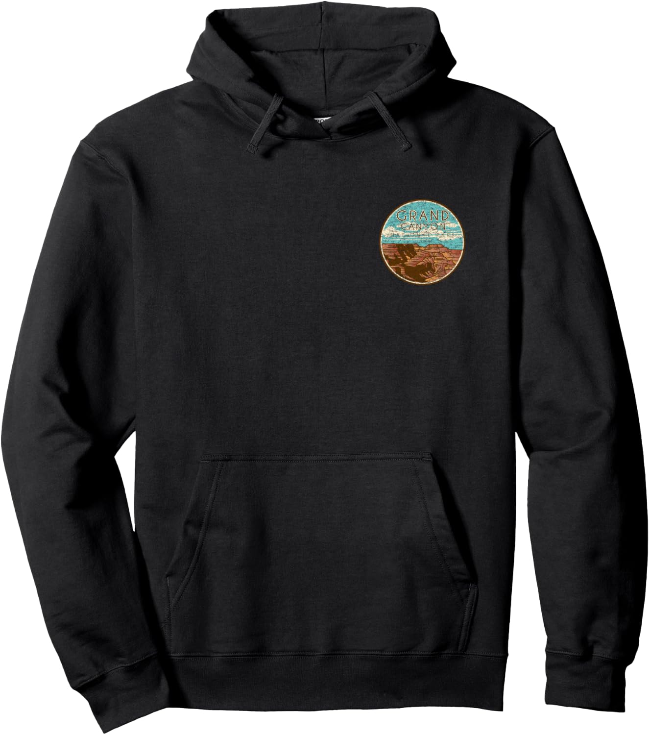 Grand Canyon National Park Retro Hoodie - Hoodie | Black