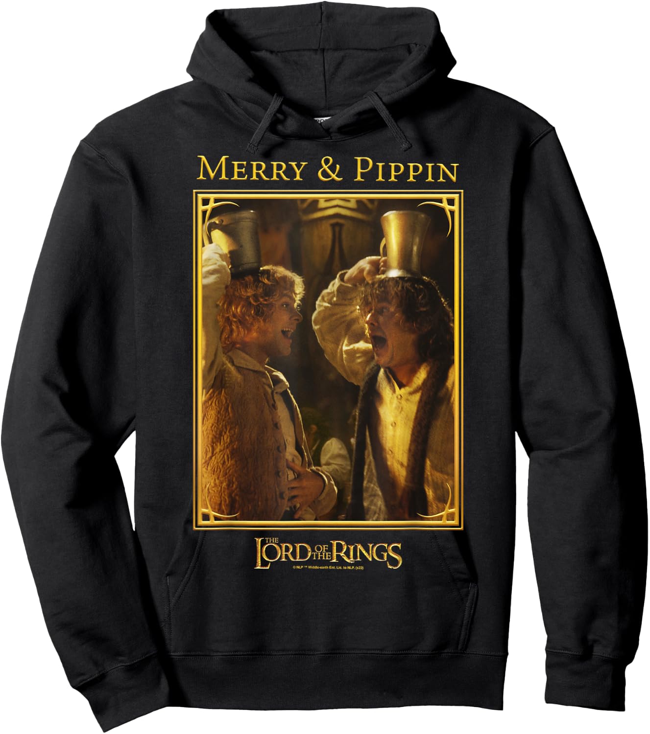 The Lord of The Rings Merry & Pippin Funny Memory Poster Hoodie - Hoodie | Black