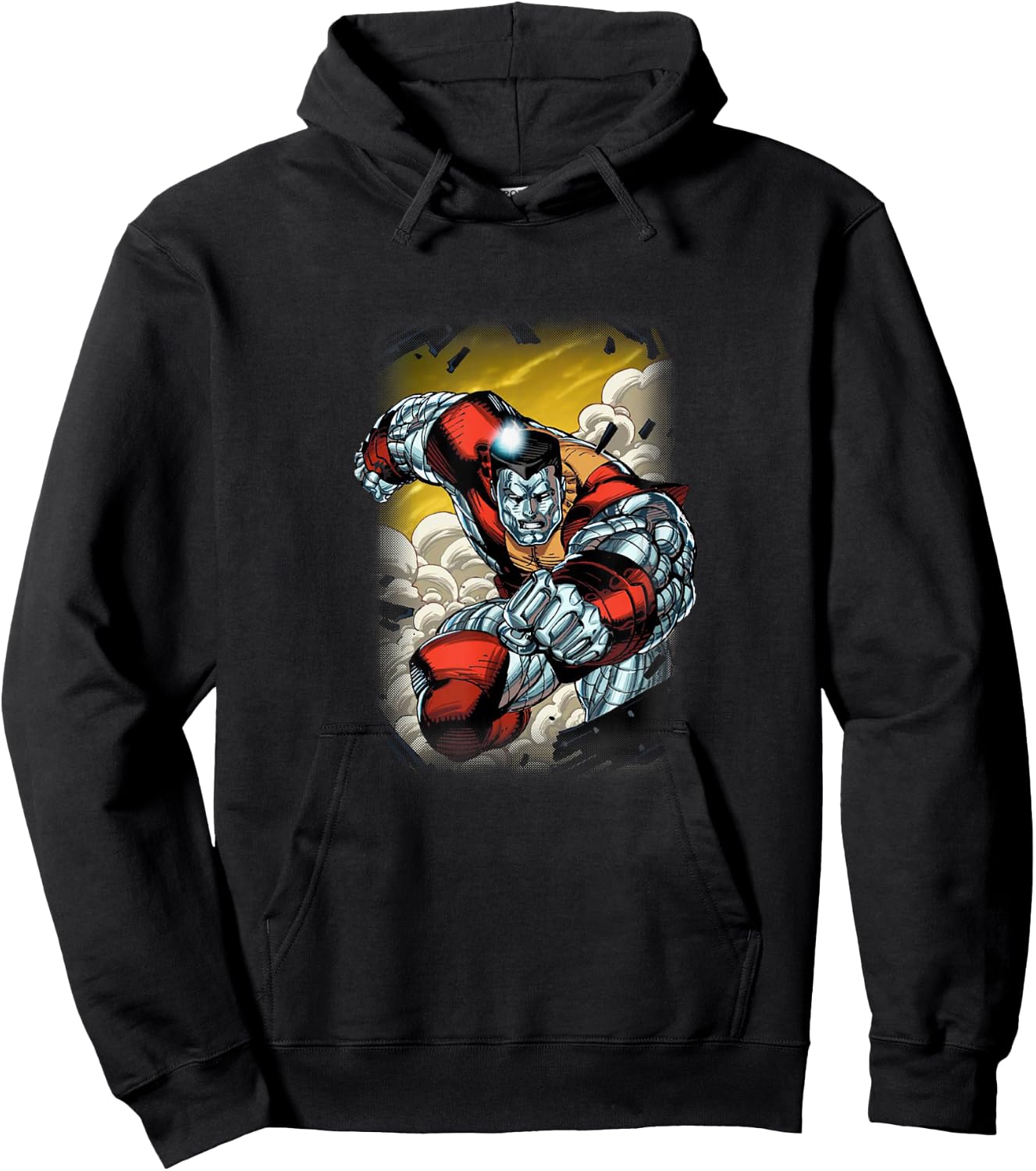 Marvel X-Men Colossus Smashing Through Wall Epic Shot Hoodie - Hoodie | Black