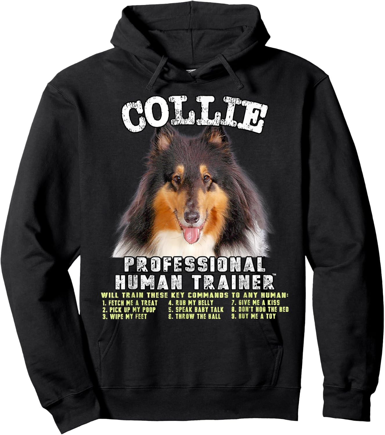 Collie Tri Professional Human Trainer Hoodie - Hoodie | Black