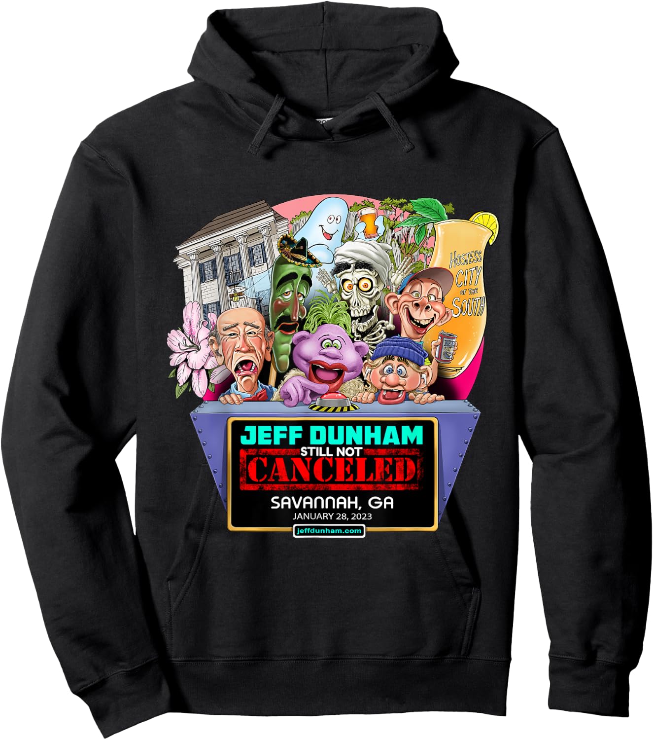 Jeff Dunham Savannah, GA (2023) Hoodie - Hoodie | Black