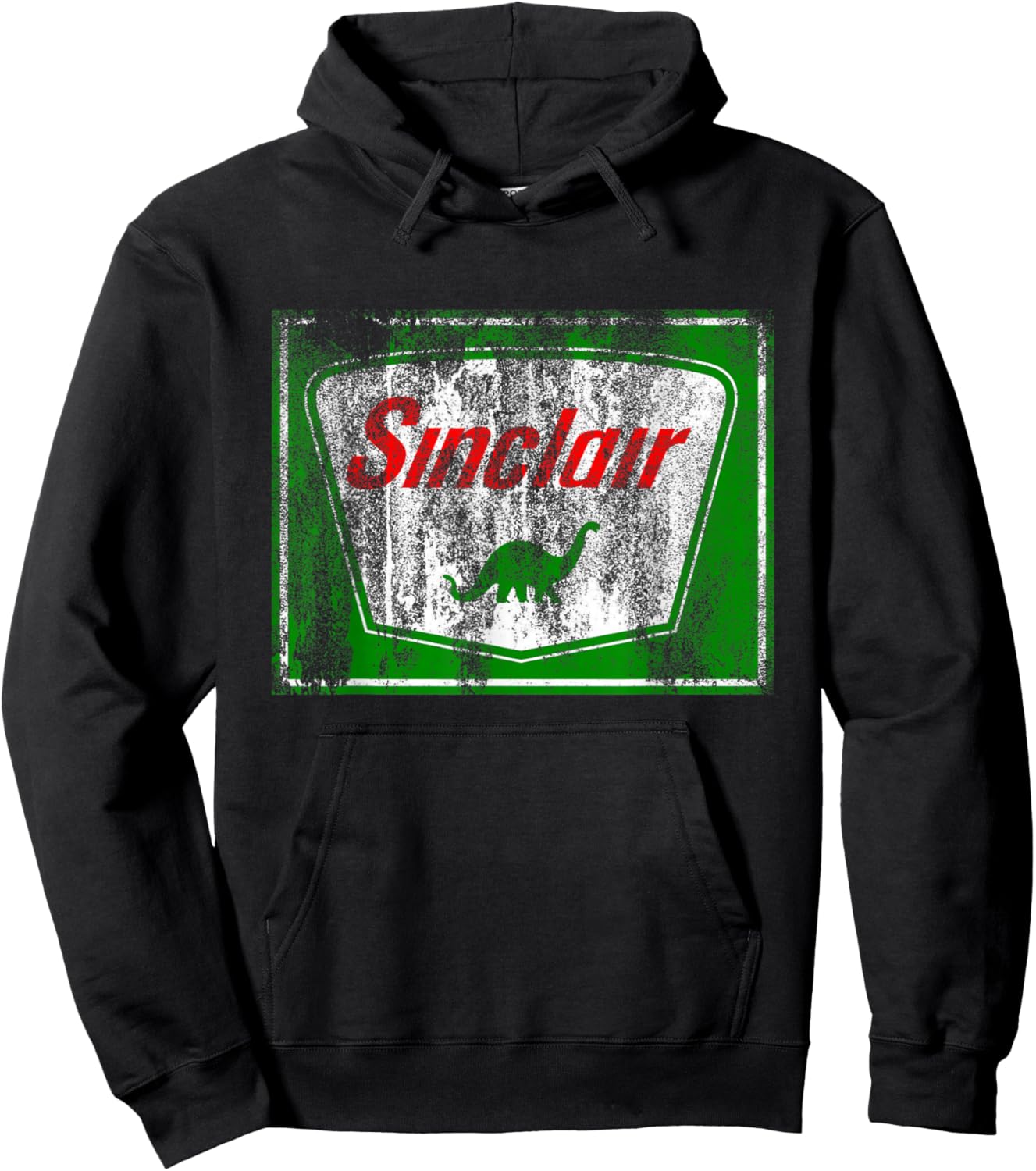 Dinosaur Gas Station Vintage Retro and Kids Hoodie - Hoodie | Black