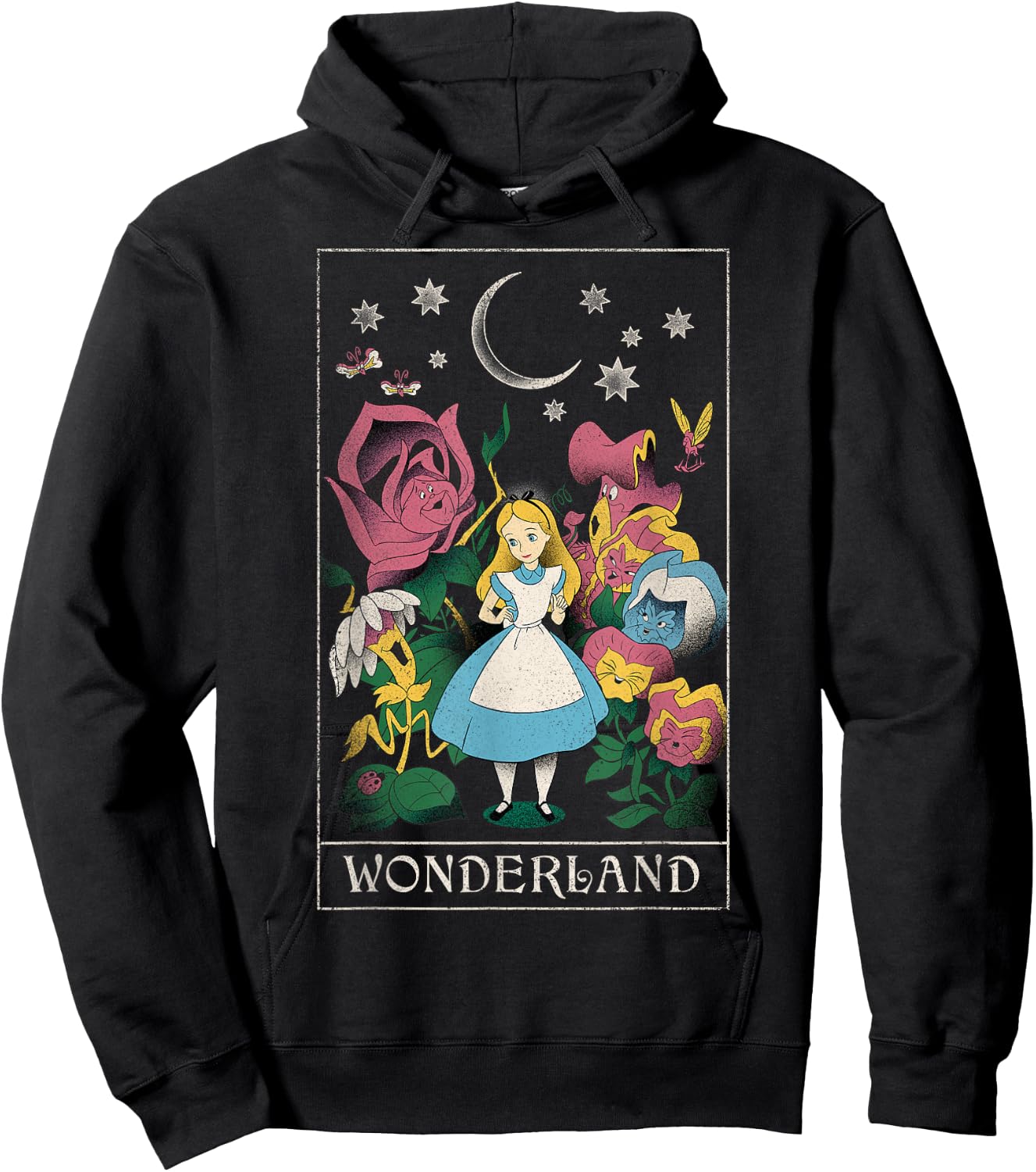 Disney Alice in Wonderland Alice Cosmic Tarot Card Hoodie - Hoodie | Black